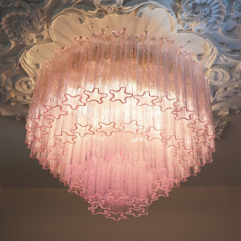 Murano Pink Glass Ceiling light Ceiling Light