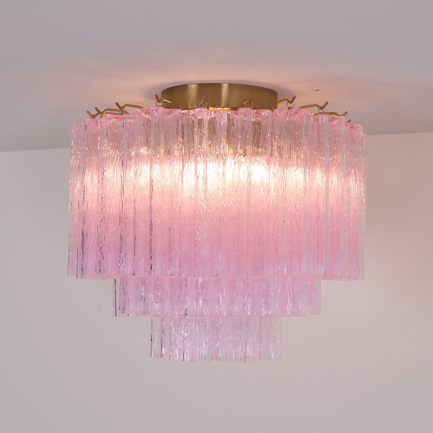 Murano Pink Glass Ceiling light Ceiling Light