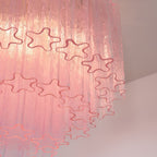 Murano Pink Glass Ceiling light Ceiling Light