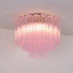Murano Pink Glass Ceiling light Ceiling Light