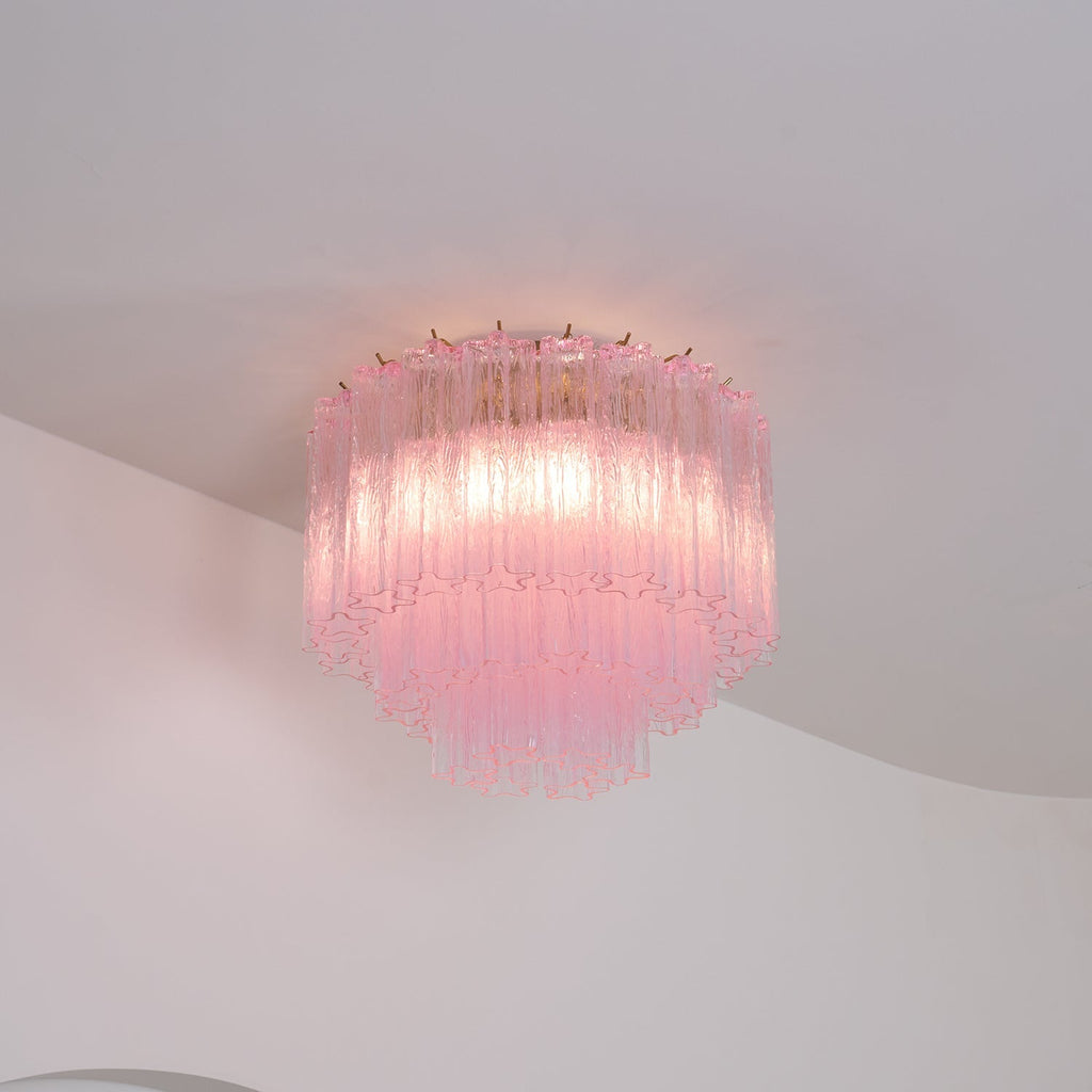 Murano Pink Glass Ceiling light Ceiling Light