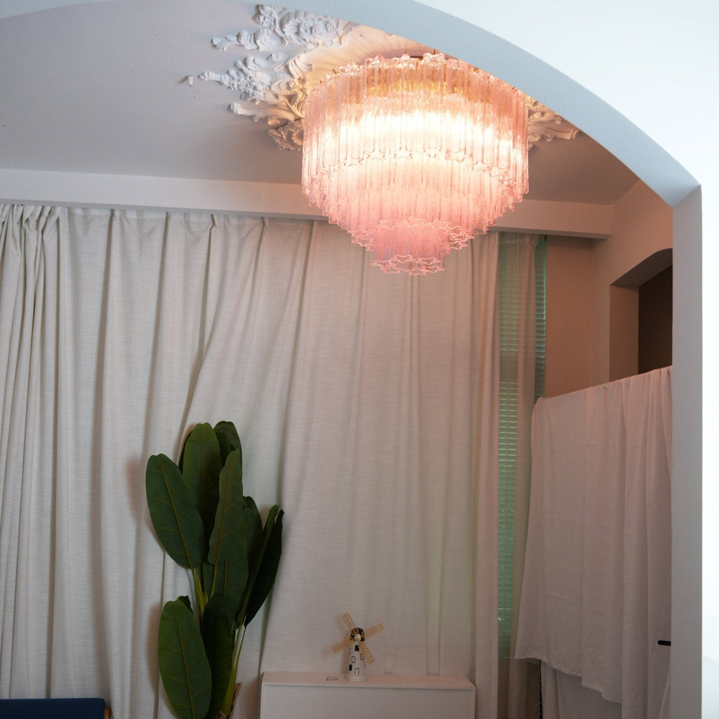 Murano Pink Glass Ceiling light Ceiling Light