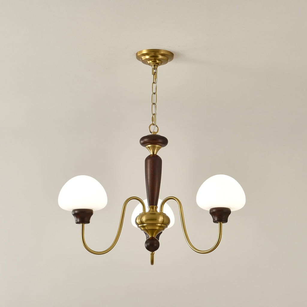 Mushroom Cap Gasolier Chandelier