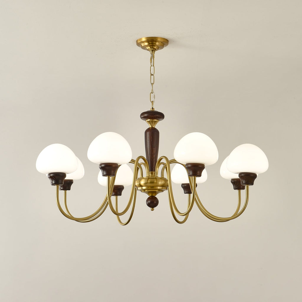 Mushroom Cap Gasolier Chandelier