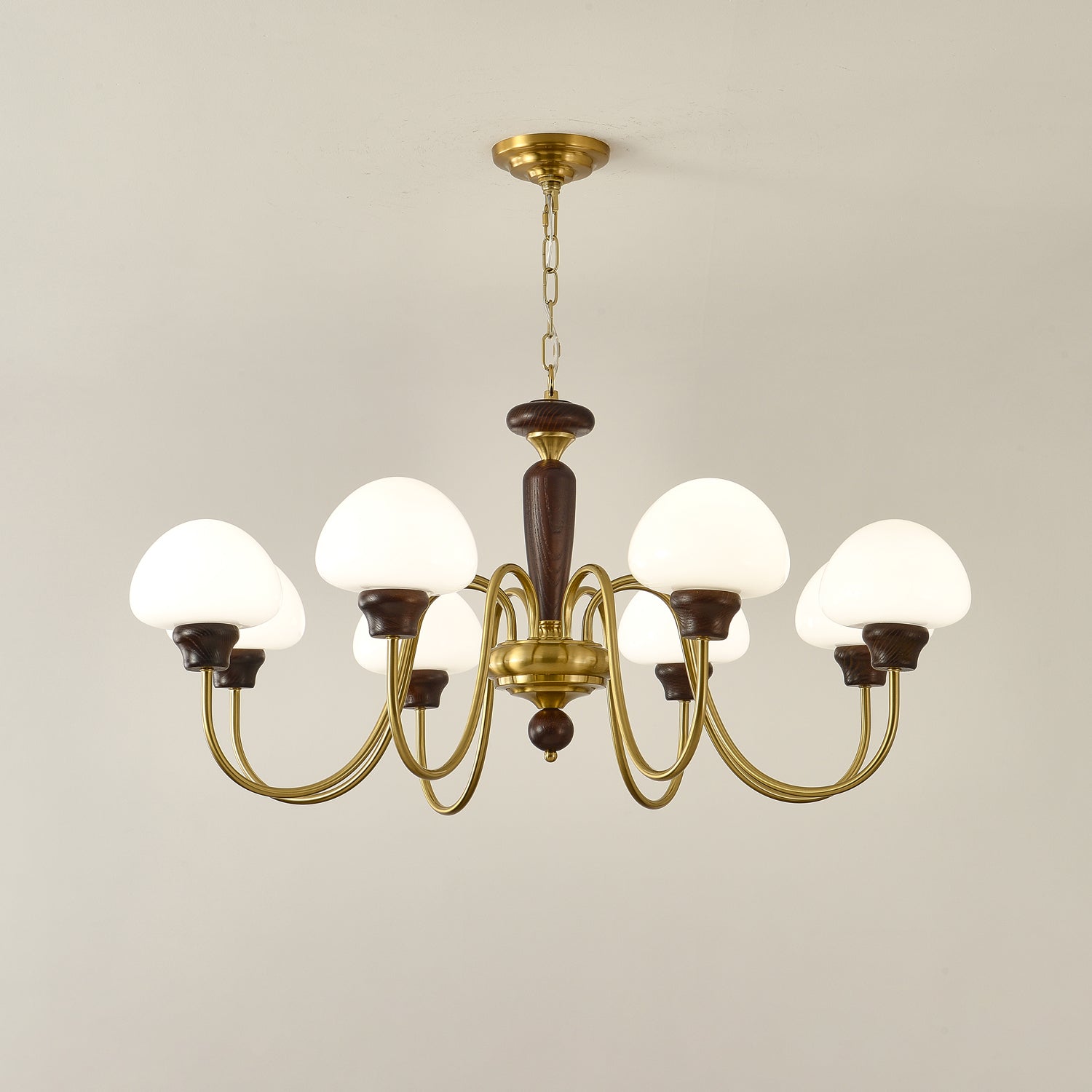 Mushroom Cap Gasolier Chandelier