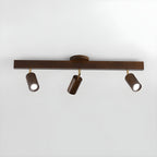 Natural Wood Beam Overhead fixture Spotlight Light