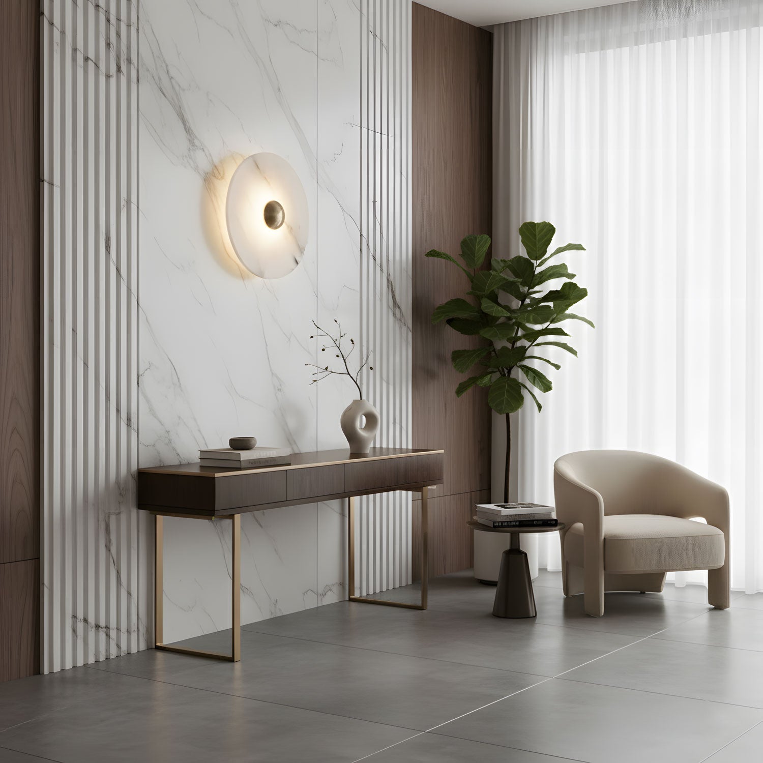 Nayra Alabaster Wall Lamp