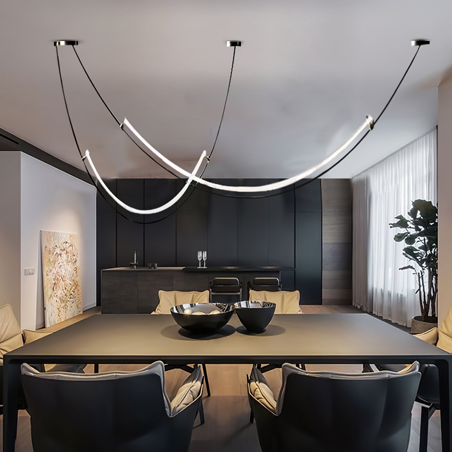 Neon Ceiling light fitting Pendant Lamp