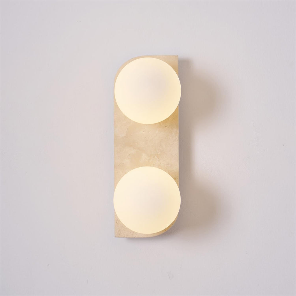 Elysian Travertine Plug-in Wall Light