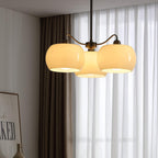 Nickel Glass Persimmon Ceiling fixture Chandelier