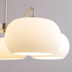 Nickel Glass Persimmon Ceiling fixture Chandelier