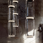 Cylindrical Glass Pendant Light