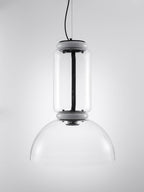 Cylindrical Glass Pendant Light