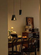 Nordic Tilted Wood Pendant Light