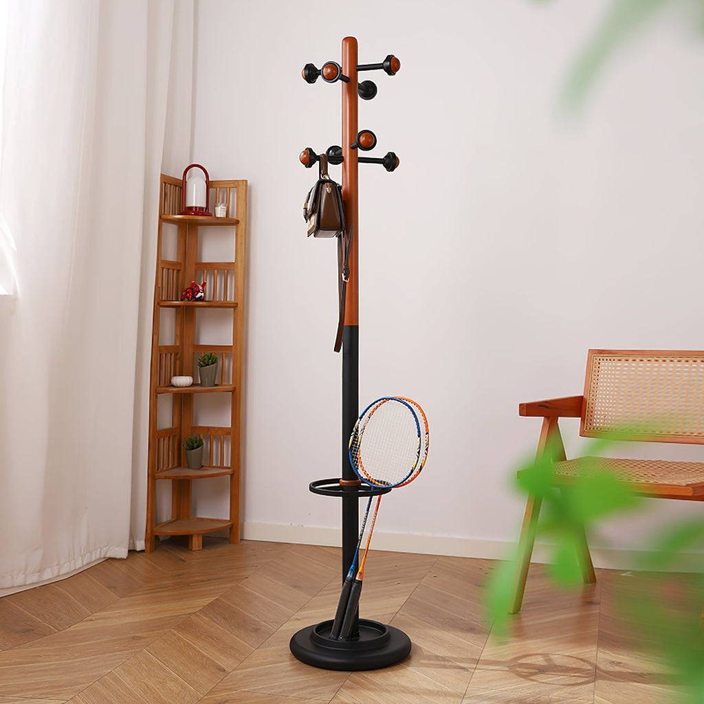 Nordic Wooden Coat Rack