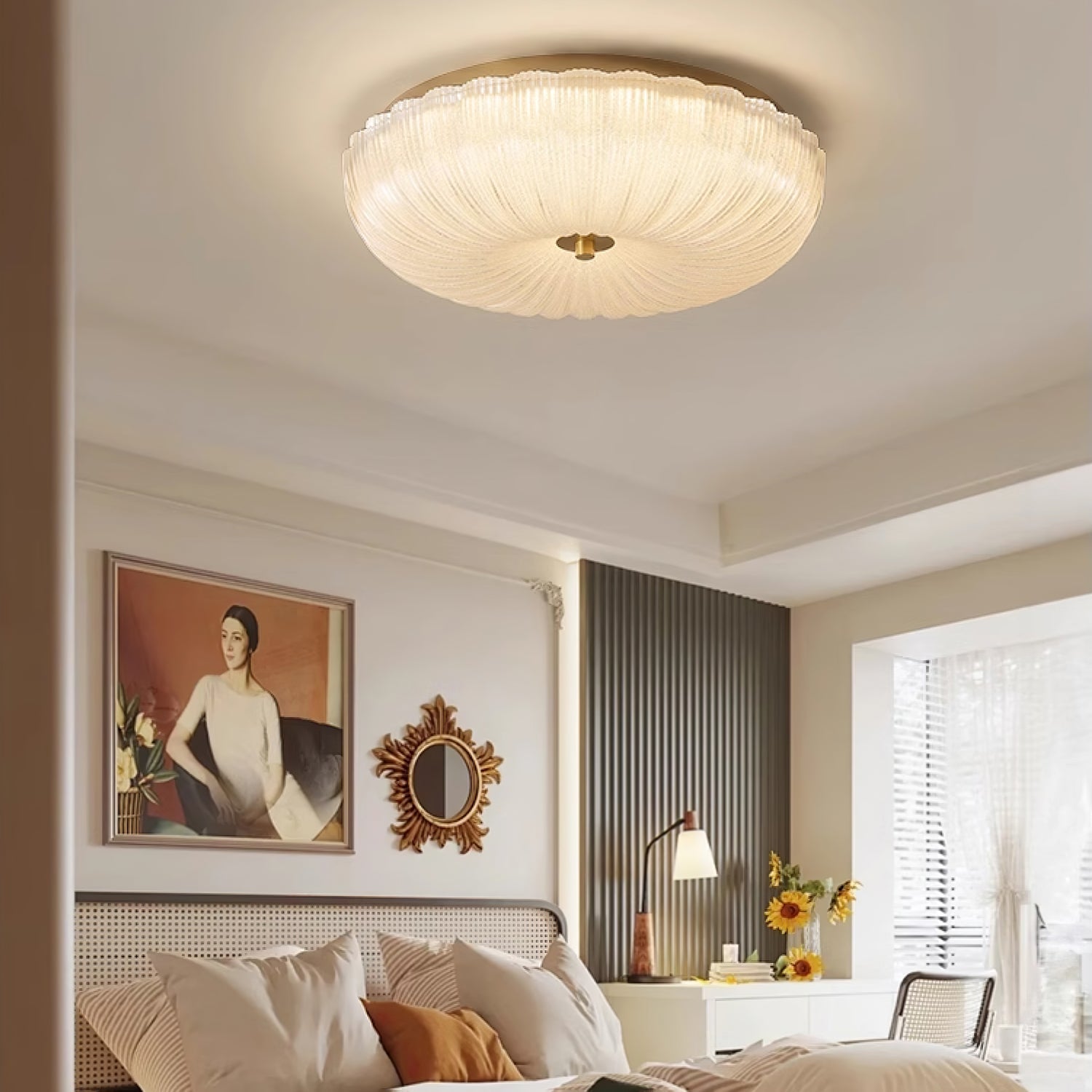 Ripple Glass Ceiling Light