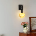 Obra Alabaster Globe Wall Sconce