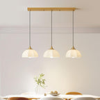 Octagonal Glass Bowl Ceiling fixture Chandelier