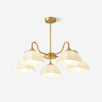 Octagonal Glass Bowl Ceiling fixture Chandelier