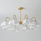 Octagonal Glass Bowl Ceiling fixture Chandelier