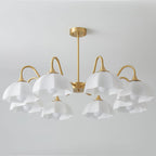 Octagonal Glass Bowl Ceiling fixture Chandelier