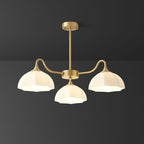 Octagonal Glass Bowl Ceiling fixture Chandelier