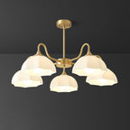 Octagonal Glass Bowl Ceiling fixture Chandelier