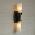 Opal Alabaster Twist Wall Sconce