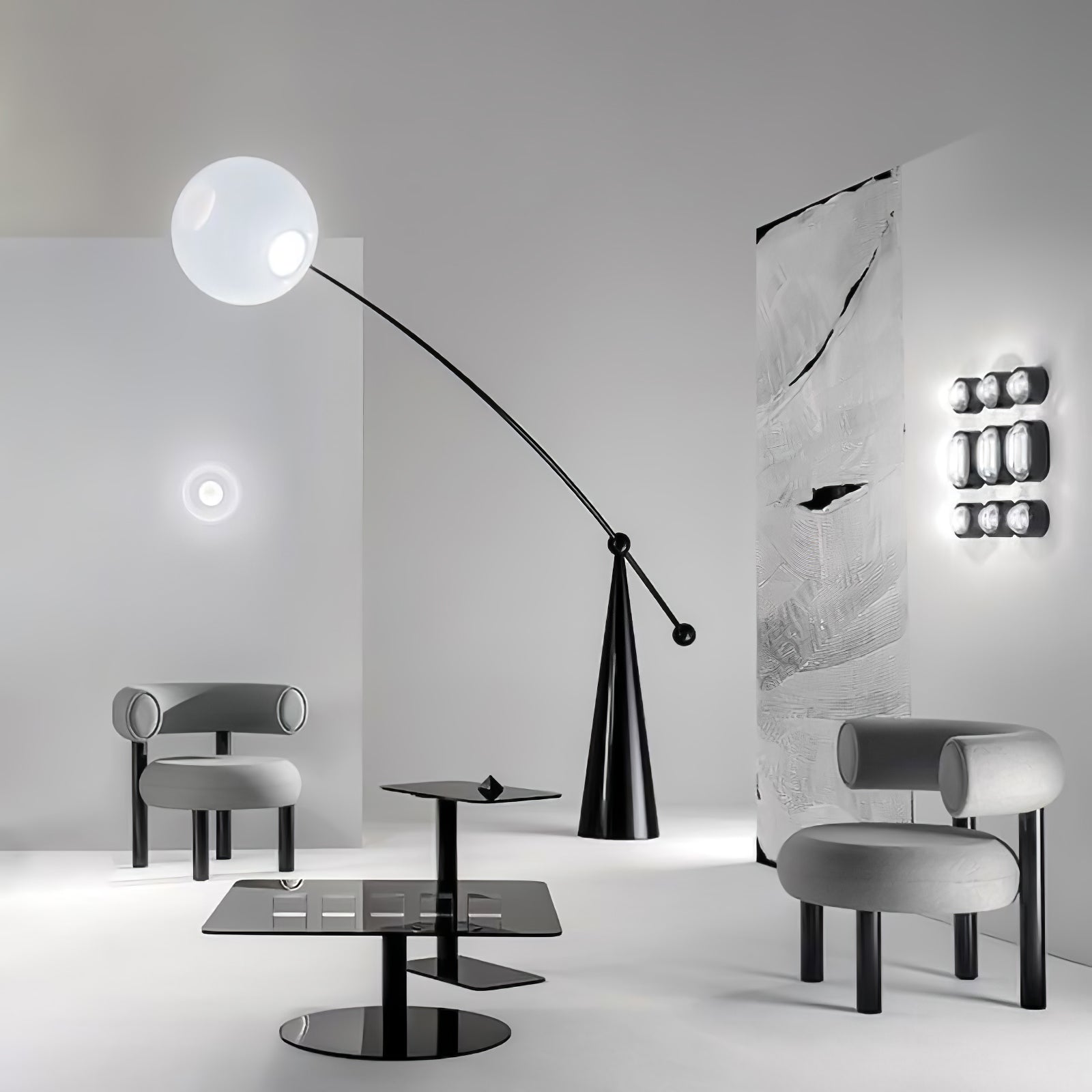 Opal Arc Floor-standing Lamp Floor Lamp