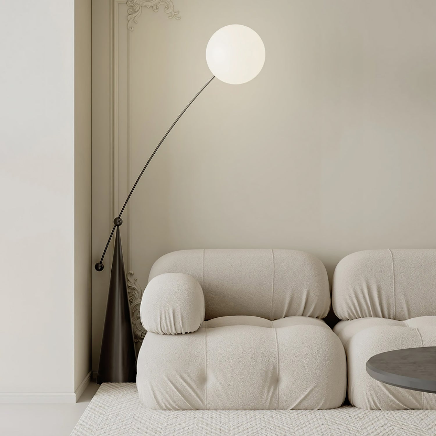 Opal Arc Floor-standing Lamp Floor Lamp