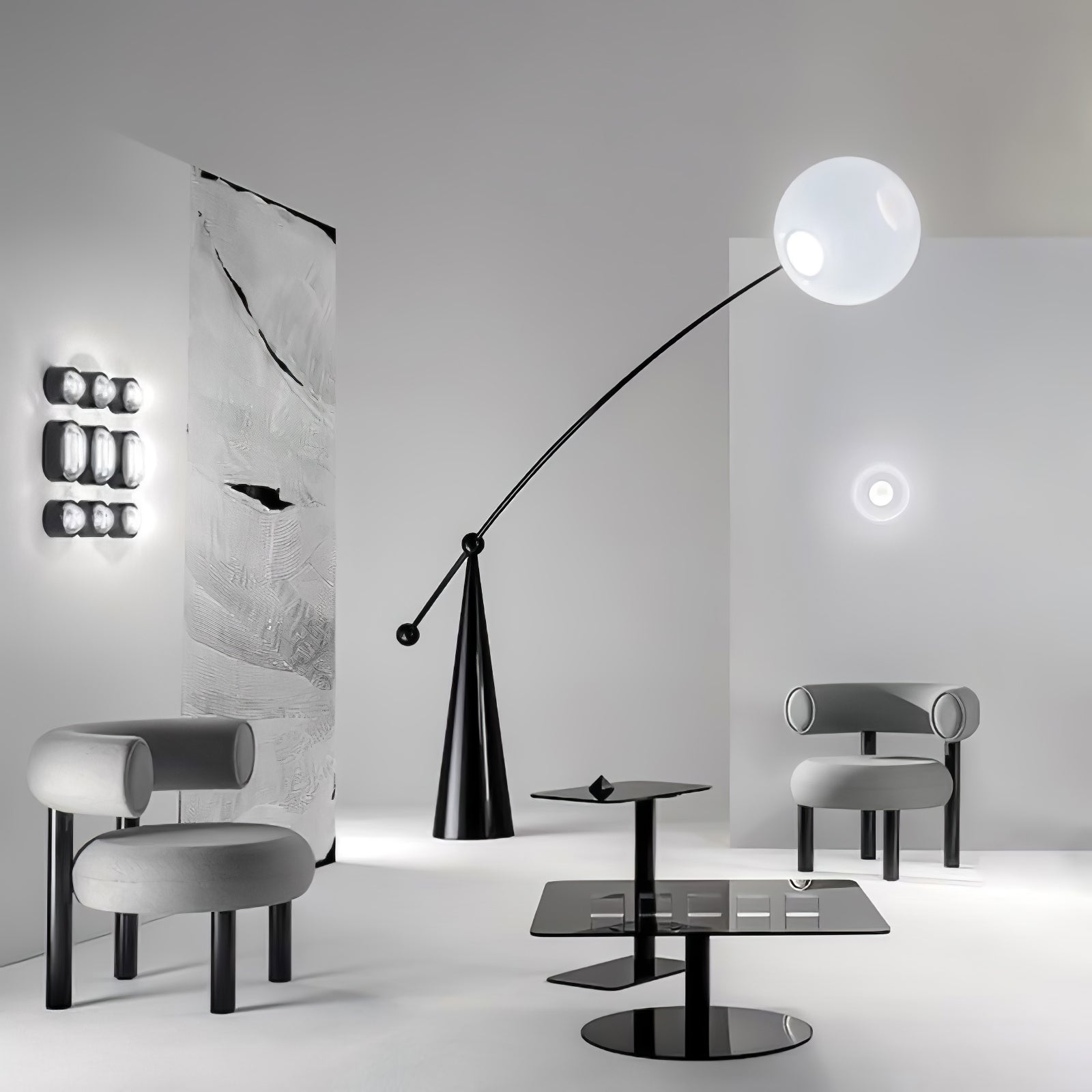 Opal Arc Floor-standing Lamp Floor Lamp