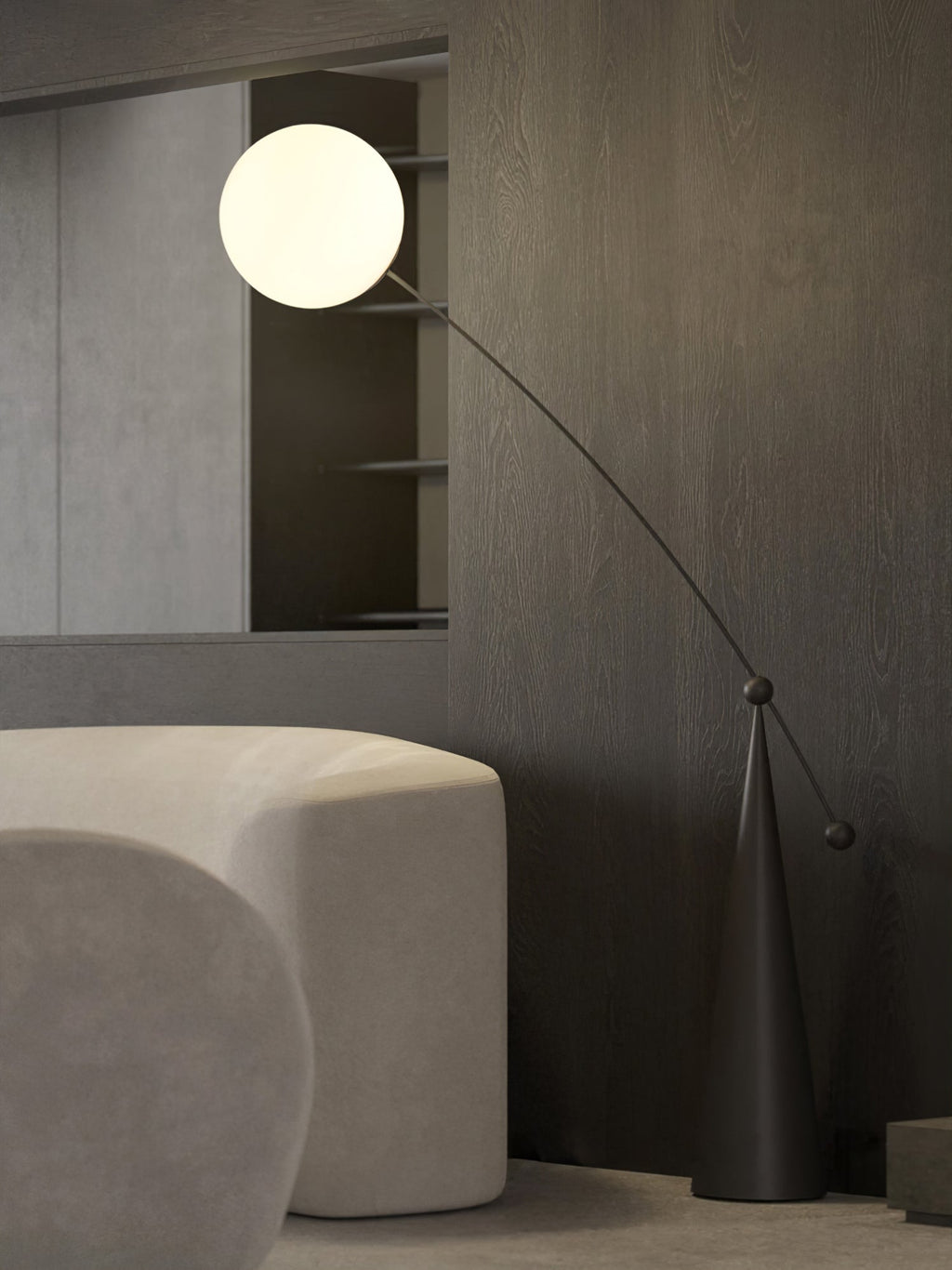 Opal Arc Floor-standing Lamp Floor Lamp