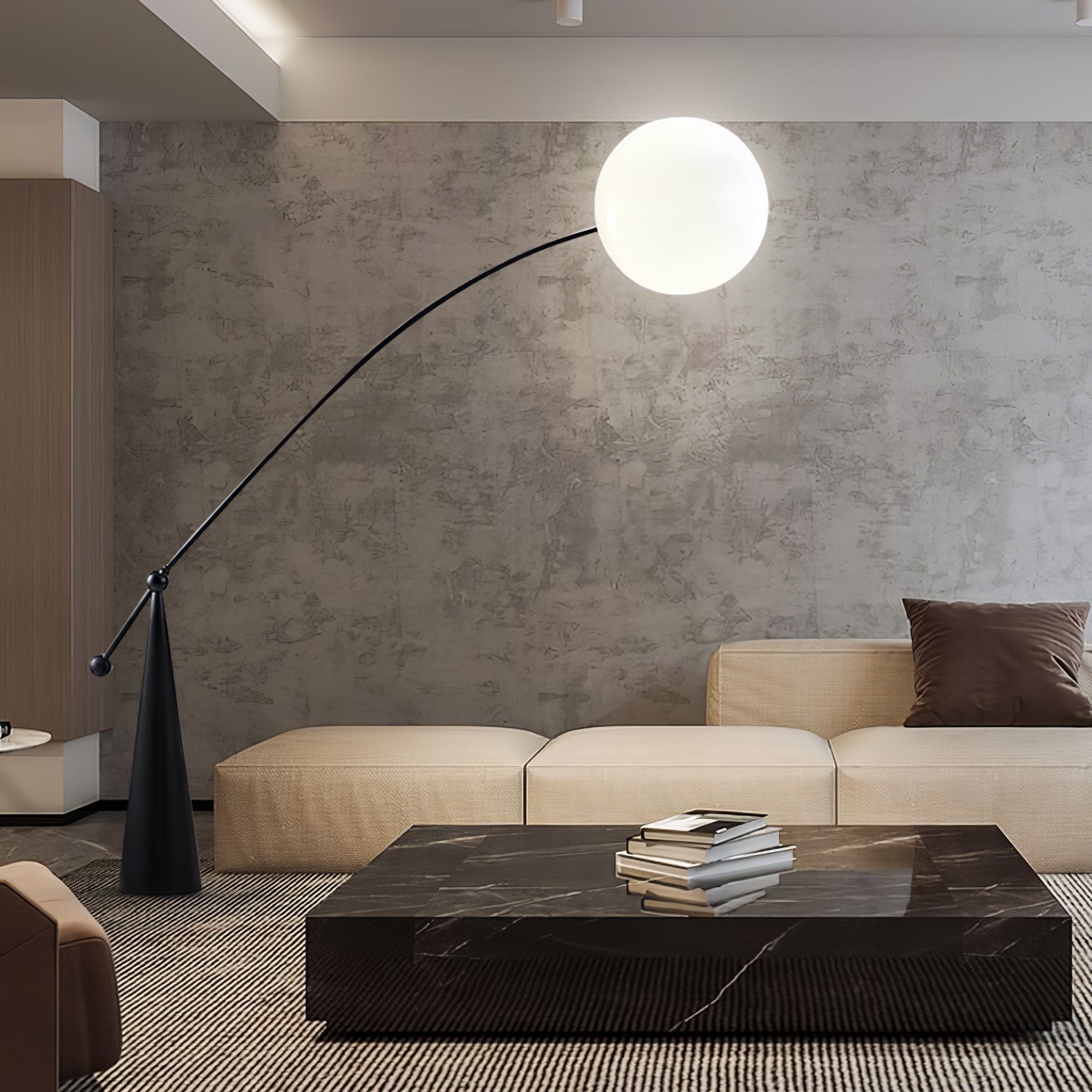 Opal Arc Floor-standing Lamp Floor Lamp