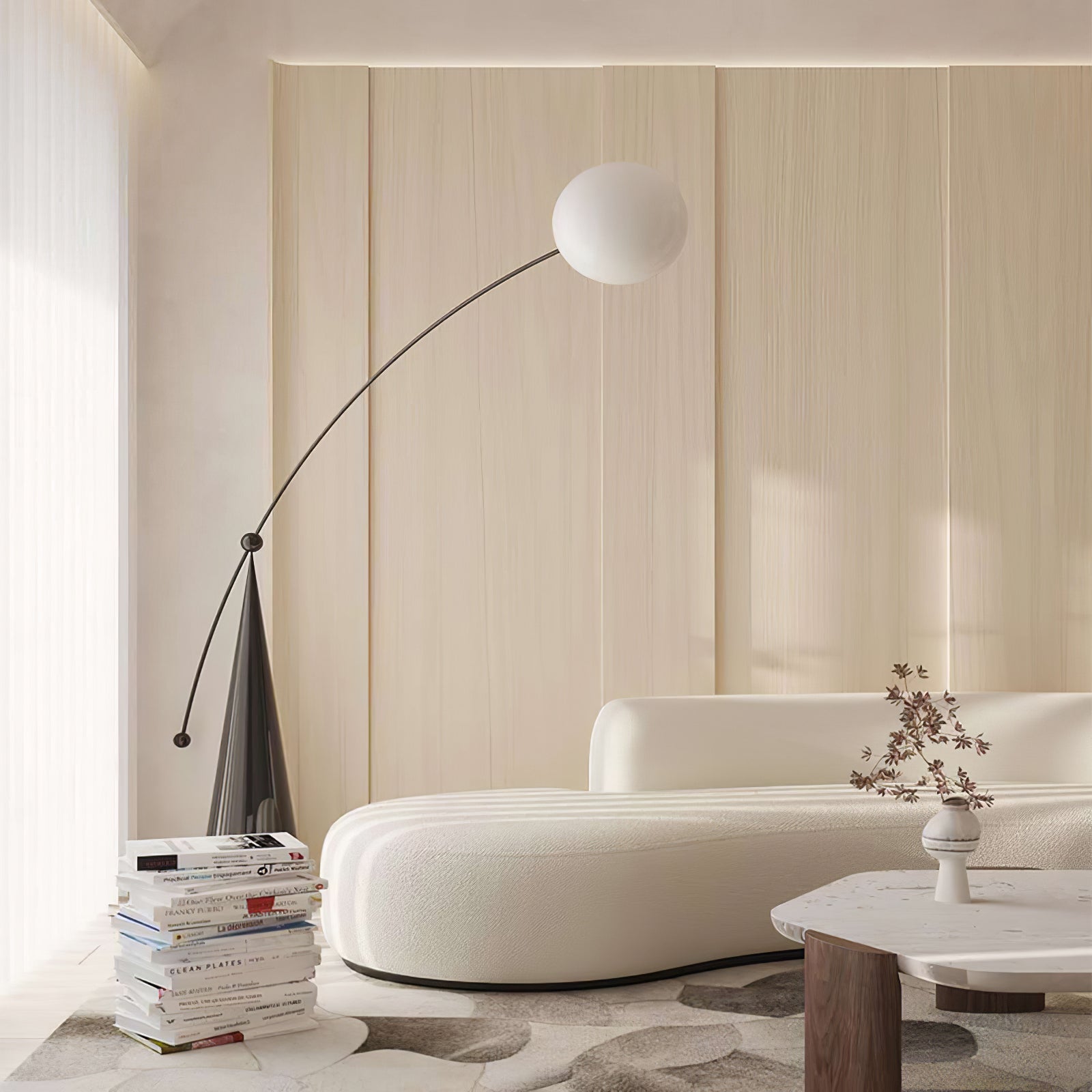 Opal Arc Floor-standing Lamp Floor Lamp