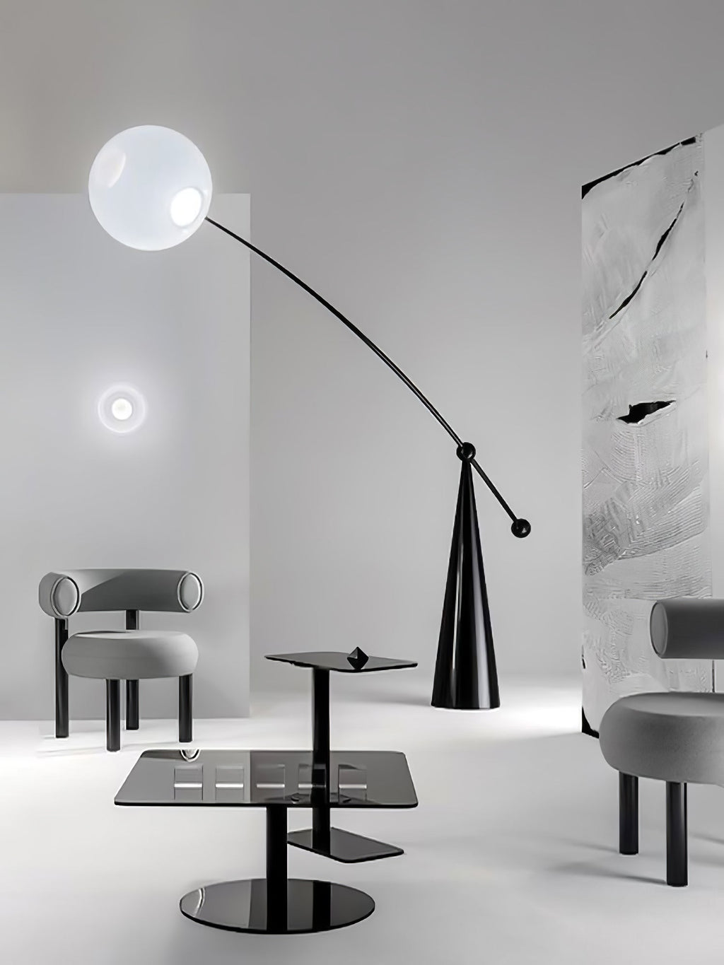 Opal Arc Floor-standing Lamp Floor Lamp