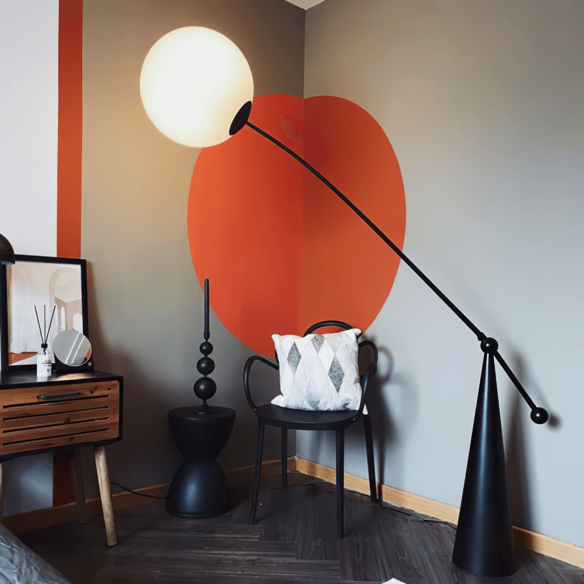 Opal Arc Floor-standing Lamp Floor Lamp