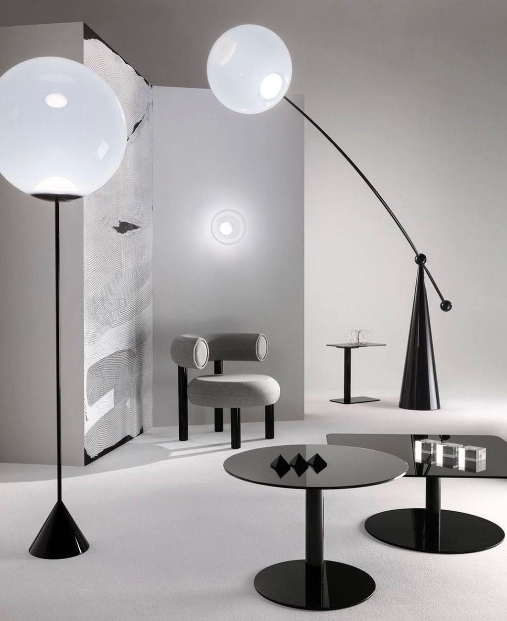 Opal Arc Floor-standing Lamp Floor Lamp