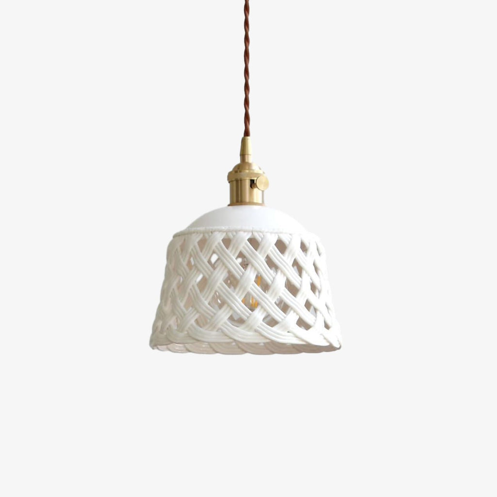 Openwork Ceramic Ceiling light fitting Pendant Swag Light