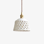 Openwork Ceramic Ceiling light fitting Pendant Swag Light