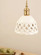 Openwork Ceramic Houselight Pendant Lamp