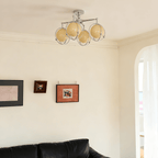 Orb Cage Semi Ceiling Lamp