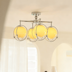Orb Cage Semi Ceiling Lamp