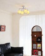 Orb Cage Semi Ceiling Lamp