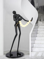 Orb Juggler Sculpture Torchiere Lamp Floor Lamp