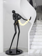Orb Juggler Sculpture Torchiere Lamp Floor Lamp