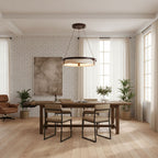 Orbit Travertine Pendant Light