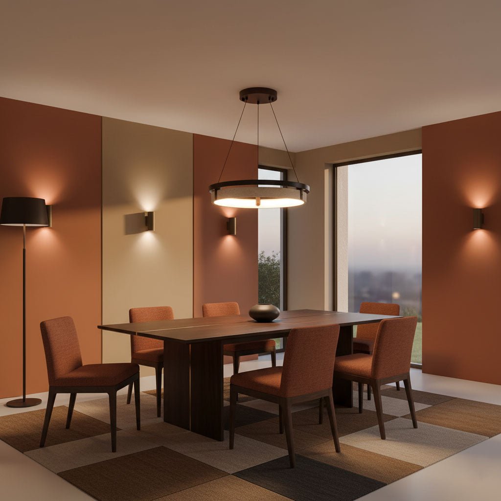 Orbit Travertine Pendant Light