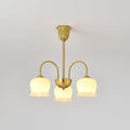 Orchids Brass Gasolier Chandelier