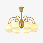 Orchids Brass Gasolier Chandelier