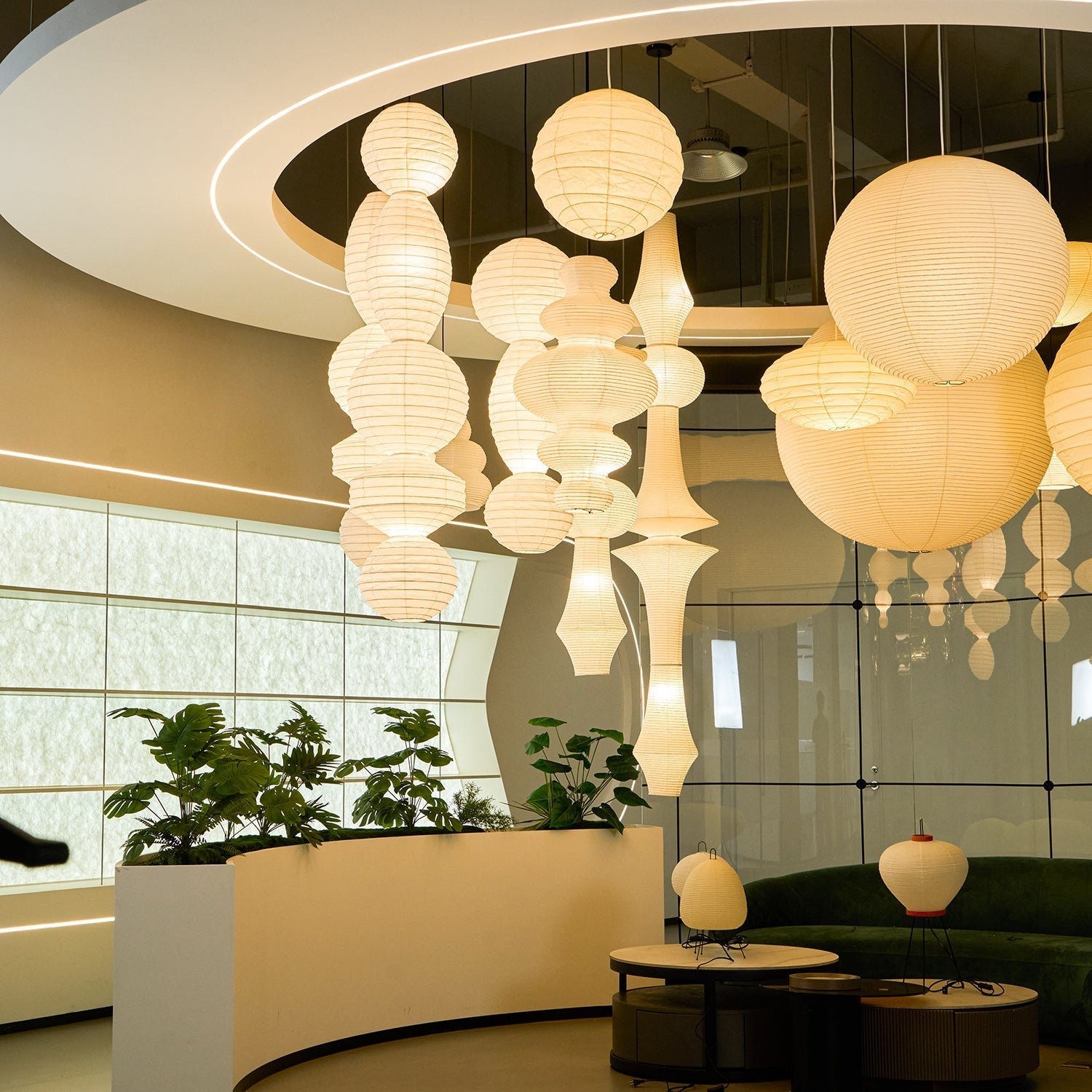 Ori Lantern Series Swag Pendant Lamp